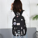 Women's Backpack with USB Input and Anti-Theft Lock
